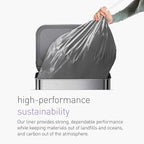 simplehuman Code H 200 Count, Genuine Odorsorb Custom Fit Liners, Drawstring - Image 4