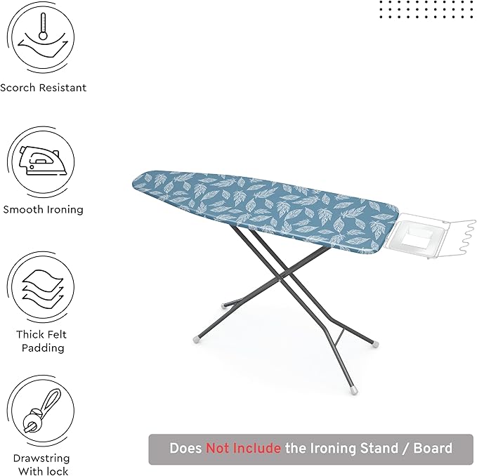 Encasa XO Ironing Board Cover and Pad 54"x18" - Image 3