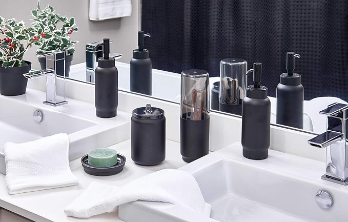 iDesign Austin Covered Holder, Holds Regular and Electric Toothbrushes - Image 6