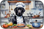 Caroline's Treasures DAC6276DDM Black Labrador Retriever The Chef Dish Drying by CarolinesTreasures