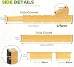 Bamboo Drawer Dividers 4PCS - Image 2