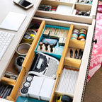 ANTOWIN Bamboo Drawer Dividers Organizers, Drawer Separators Splitter, 13-17 - Image 9