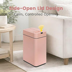 Sensor Trash Can with Butterfly Lid 2.6 Gallon Rectangular Automatic Garbage Can - Image 3