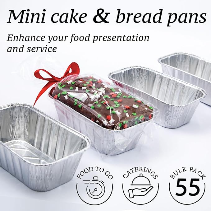 Spare Essentials 1LB Mini Foil Loaf Pans - Image 4