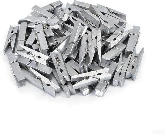 CCINEE 150 PCS 1 Inch Sliver Natural Wooden Clothespins, Small Clothes Pin by CCINEE