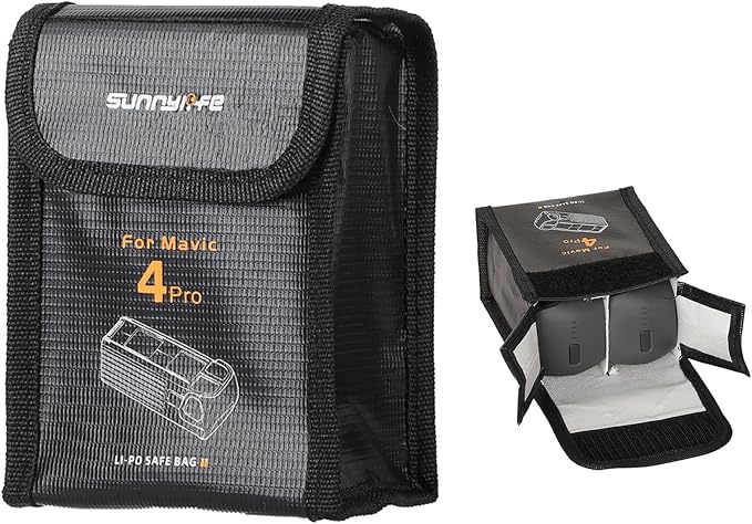 Fireproof Battery Safe Bag for DJI Mavic 4 Pro Accessories, Drone Mavic 4 Pro by Sinyutia