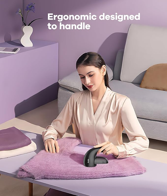 Lint Remover, Fabric Shaver for Clothes and Furniture, Sweater Shaver - Image 2