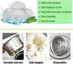 10pcs Mesh Sink Strainer, 4.5" Diameter Stainless Steel Slop Basket Filter Trap - Image 3