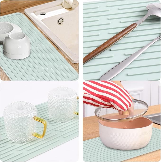 Dish Mat Silicone Dish Drying Mats Works - Image 4