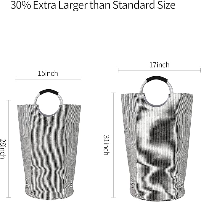 Dalykate Extra Large Laundry Basket 115L Collapsible Oxford Fabric Laundry - Image 2