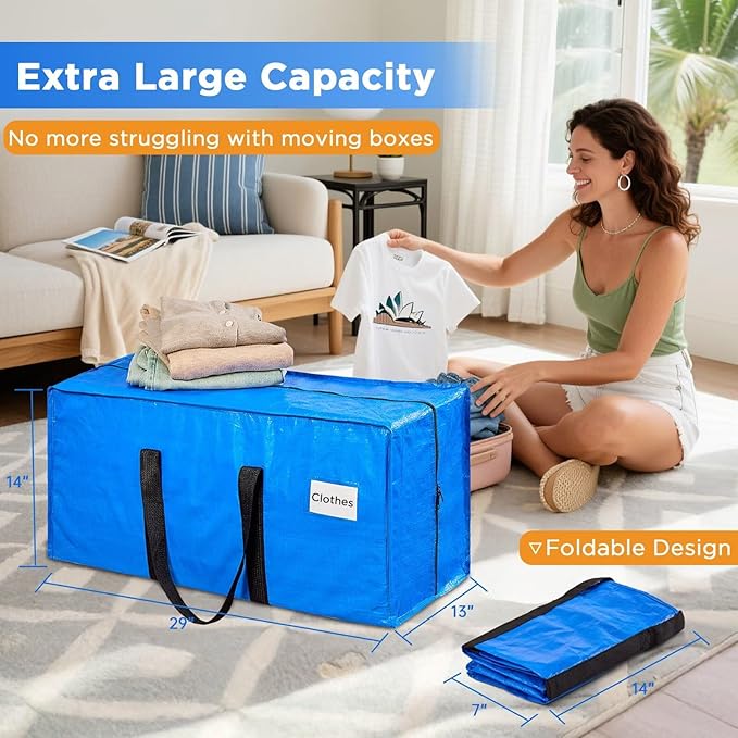 BETU Extra Large Moving Bags Heavy Duty Storage Bags - Image 2
