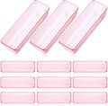 Maitys 12 Pcs Clear Drawer Organizer 9 x 3 x 2 Inches Plastic Rectangle Trays by Maitys