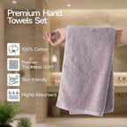 REDKISS 2-Pack Luxury Hand Towels, 16x32 Inch 450 GSM 100% Cotton, Super Soft - Image 2