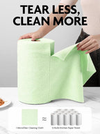 Fantasticlean Microfiber Cleaning Cloth Roll -75 Pack, Tear Away Microfiber - Image 2