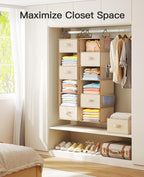 Pipishell 6-Shelf Hanging Closet Organizer, - Image 7