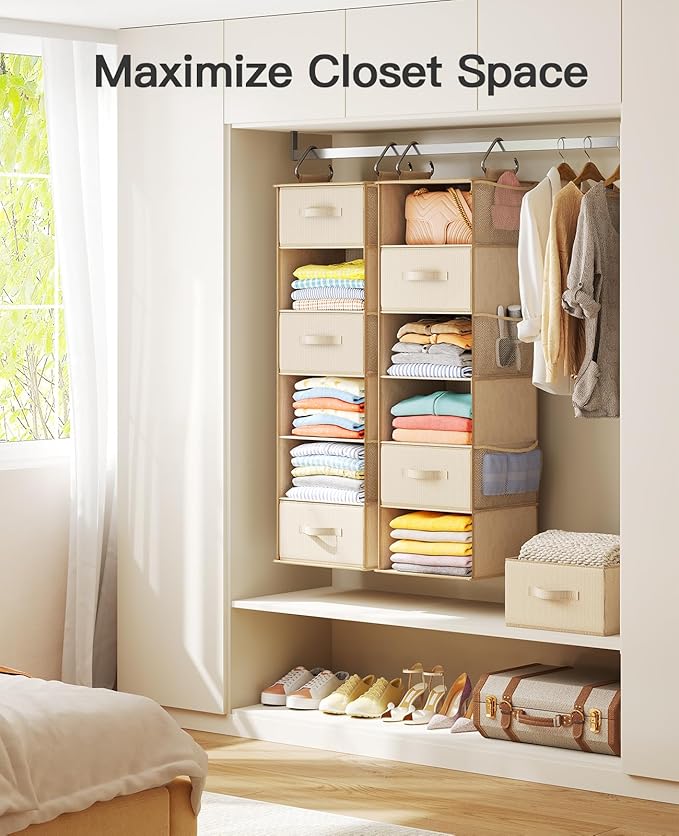 Pipishell 6-Shelf Hanging Closet Organizer, - Image 7