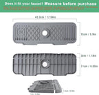 17 Inch Faucet Mat For Kitchen Sink Splash Guard Behind Faucet, ，5°Slope Fast - Image 3
