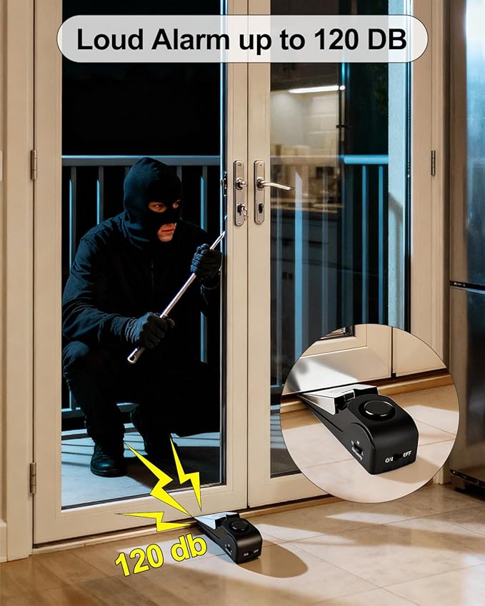 2 Pack Door Stop Alarm, Door Stopper - Image 2
