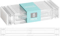 Yieach 8 Pack 3.2 Inch Shallow Acrylic Drawer Dividers by Yieach