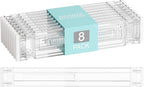 Yieach 8 Pack 3.2 Inch Shallow Acrylic Drawer Dividers by Yieach
