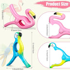 4 Pieces Beach Towel Clip Jumbo Size Chair Clips Towel Holder Clothes Pegs - Image 2