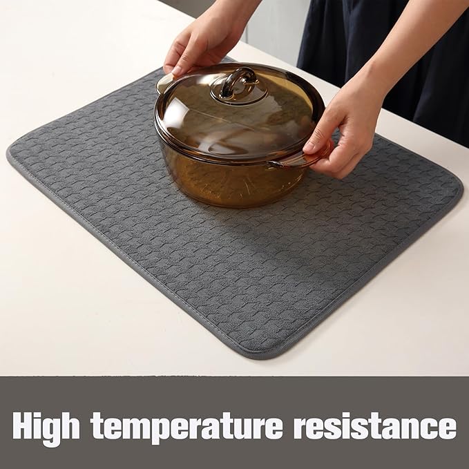 2 Pack Microfiber Dish Drying Mat - Image 9