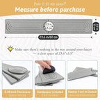 Diatomite Sink Protector for Kitchen, 23.6" Durable Faucet Mat Splash Guard - Image 2