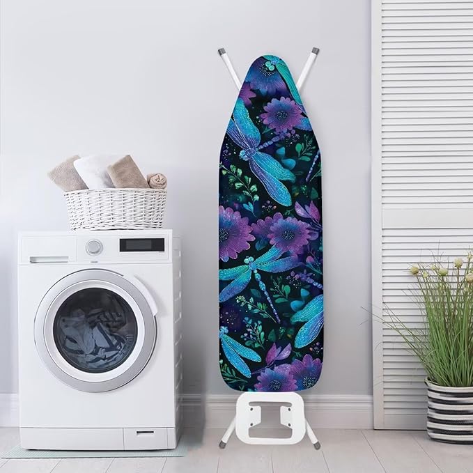 Blue Dragonfly Ironing Board Cover Fits Standard Size Elasticized Edges Home - Image 3