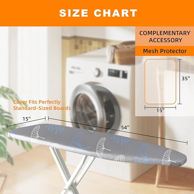 Ironing Board Cover 15x54 Inch- Standard Cotton Cover - Image 5