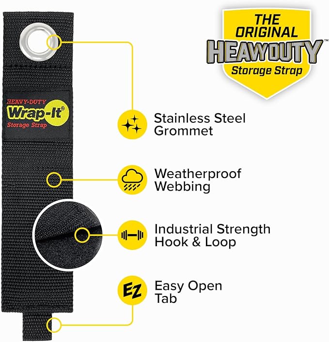 Heavy-Duty Wrap-It Storage Straps, Cord Wrap Keeper, Cable Straps - Image 5