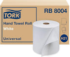 Tork Paper Hand Towel Roll White H21, 100% Recycled Fiber, 6 Rolls x 800 ft by Tork
