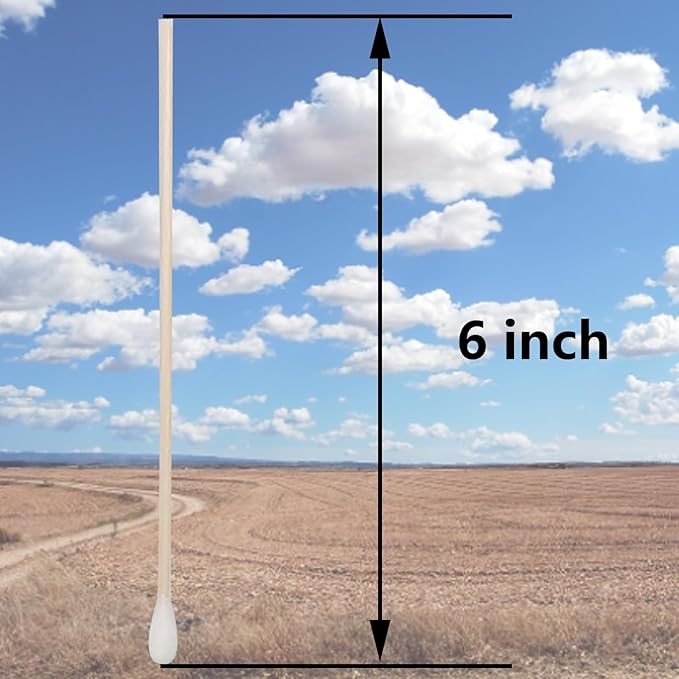 6 Inch Long Cotton Swabs, Long Cotton Swabs - Image 2