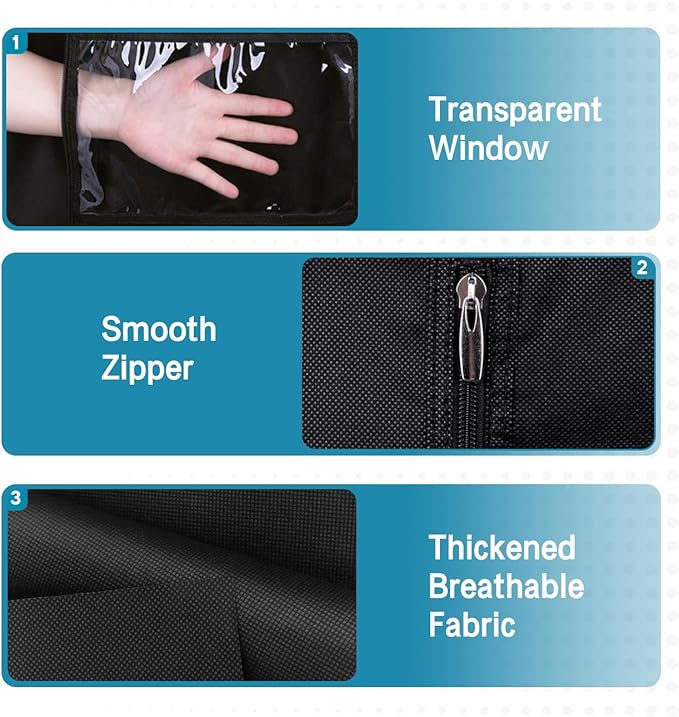 KIMBORA 35" Garment Bags for Hanging Clothes Travel - Image 7