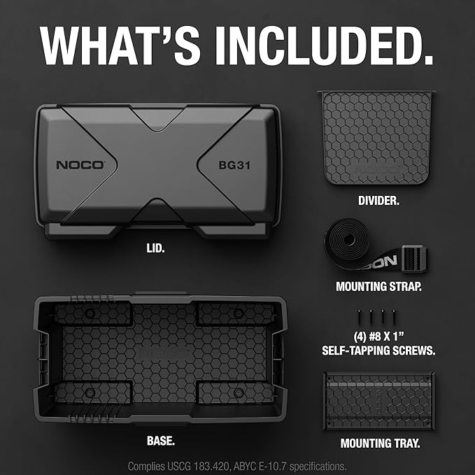 NOCO Snap-Top BG31 Battery Box, Group 24-31 12V Battery Box - Image 7