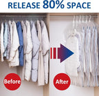 Hanging Vacuum Storage Bags, 6 Pack Hanging Storage Bags - Image 2