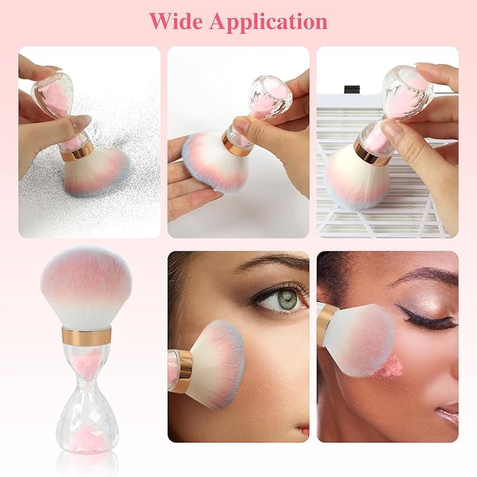 Nail Dust Brush for Acrylic Nails, Soft Brush Nail Art Dust Powder Remover - Image 5