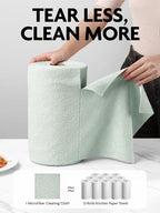 Fantasticlean Microfiber Cleaning Cloth Roll -75 pack, Tear Away Microfiber - Image 3