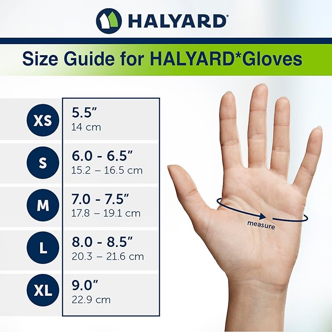 HALYARD PURPLE NITRILE Gloves Powder Free Disposable Medical Exam Gloves - Image 3