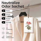 MYARO 12 Pcs Rose Scented Sachets Long Lasting Room Air Freshener Odor - Image 2