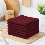 Kitinjoy 100% Cotton Kitchen Dish Cloths, 6 Pack Waffle Weave Ultra Soft - Image 7