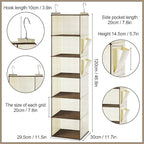 Leinuosen 6 Tier Shelf Hanging Closet Organizer Hanging Shelves - Image 3
