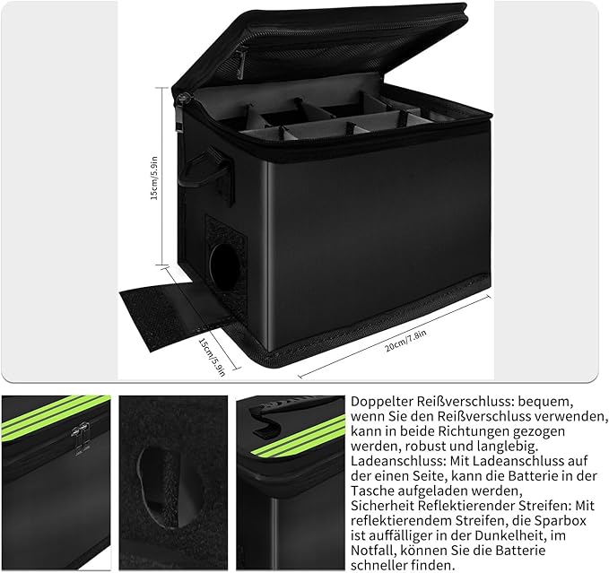 Lipo Safe Bag Fireproof, Improved Six Layers, Fire Resistant to 2000 °C – - Image 2