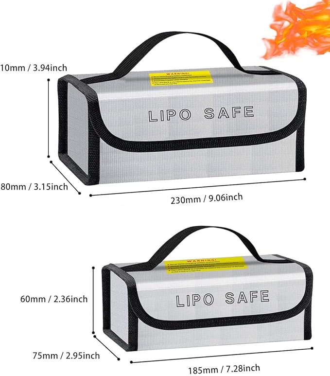 Lipo Battery Safe Bag Large Capatity Fireproof Bag - Image 2