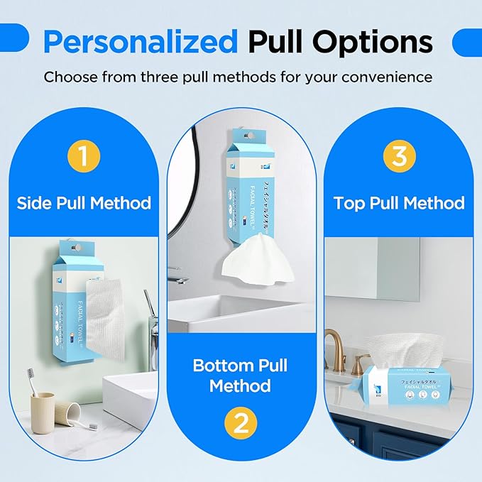 ITO Disposable Face Towel, Ultra-Soft 1-Second Quick-Dry Face Towels, Gentle - Image 2