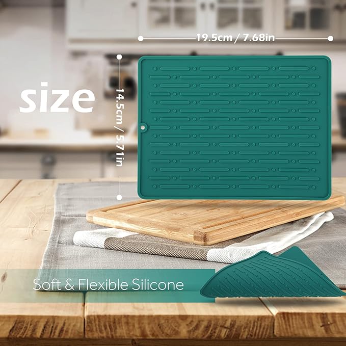 Dish Drying Mats, Heat-resistant Silicone Mat - Image 2