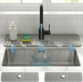 Silicone Faucet Mat for Kitchen Sink Splash Guard, 2-Piece Set – Each – 5° by Unknown