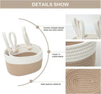 YAHUAN Cotton Hanging Basket for Organizing Hanging Wall Basket - Image 4