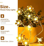 Bamworld Plant Stand Indoor with Flower Fairy Lights Battery Plant Shelf Wood Plant Rack for Multiple Plants 3 Tiers Ladder Plant Holder for 7 Pots for Living Room Home Decor for Gardening Gifts - Image 4