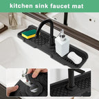 17 Inch Faucet Mat For Kitchen Sink Splash Guard Behind Faucet, ，5°Slope Fast - Image 5