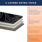 Ironing Board Cover and Pad Extra Thick Heavy Duty Padded Multiple Layers - Image 2